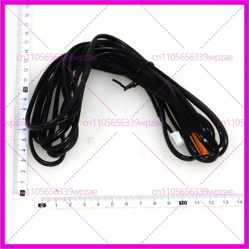GW4100-L4100(0033) 10K NTC Copper Temperature Sensor 4100mm Black Cable White 2P Plug Probe For Midea Air Source Heat Pump