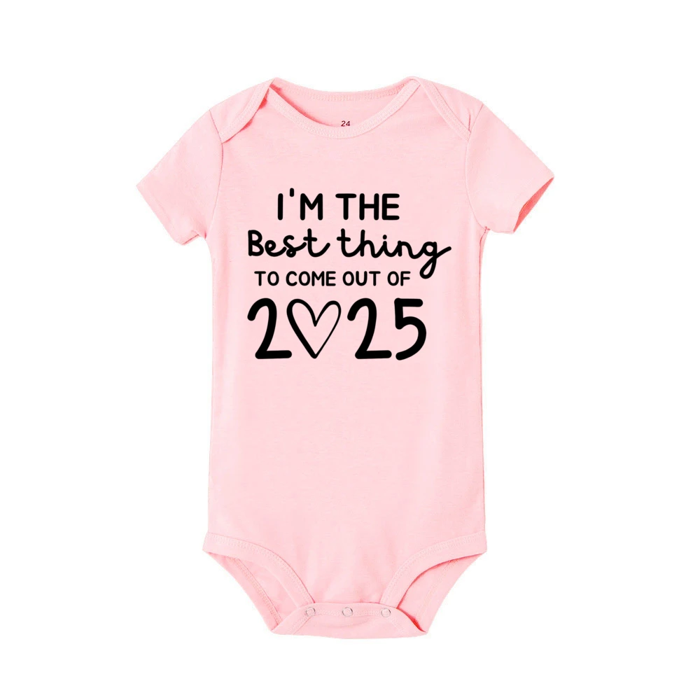 I\'m The Best Thing To Come Out of 2025 Newborn Romper Baby Announcement Boys Girls Pregnancy Reveal Ropa Jumpsuit Outfits