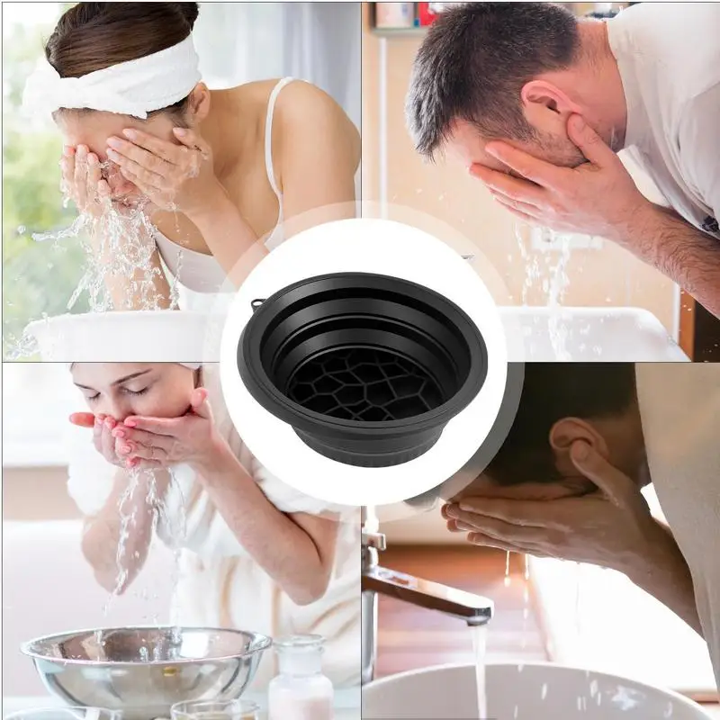 وعاء حمام الثلج للوجه من السيليكون قابل للطي وعاء حمام الثلج قابل للطي لحوض غسيل الوجه أداة العناية بالبشرة للسفر المنزلي في الهواء الطلق #6