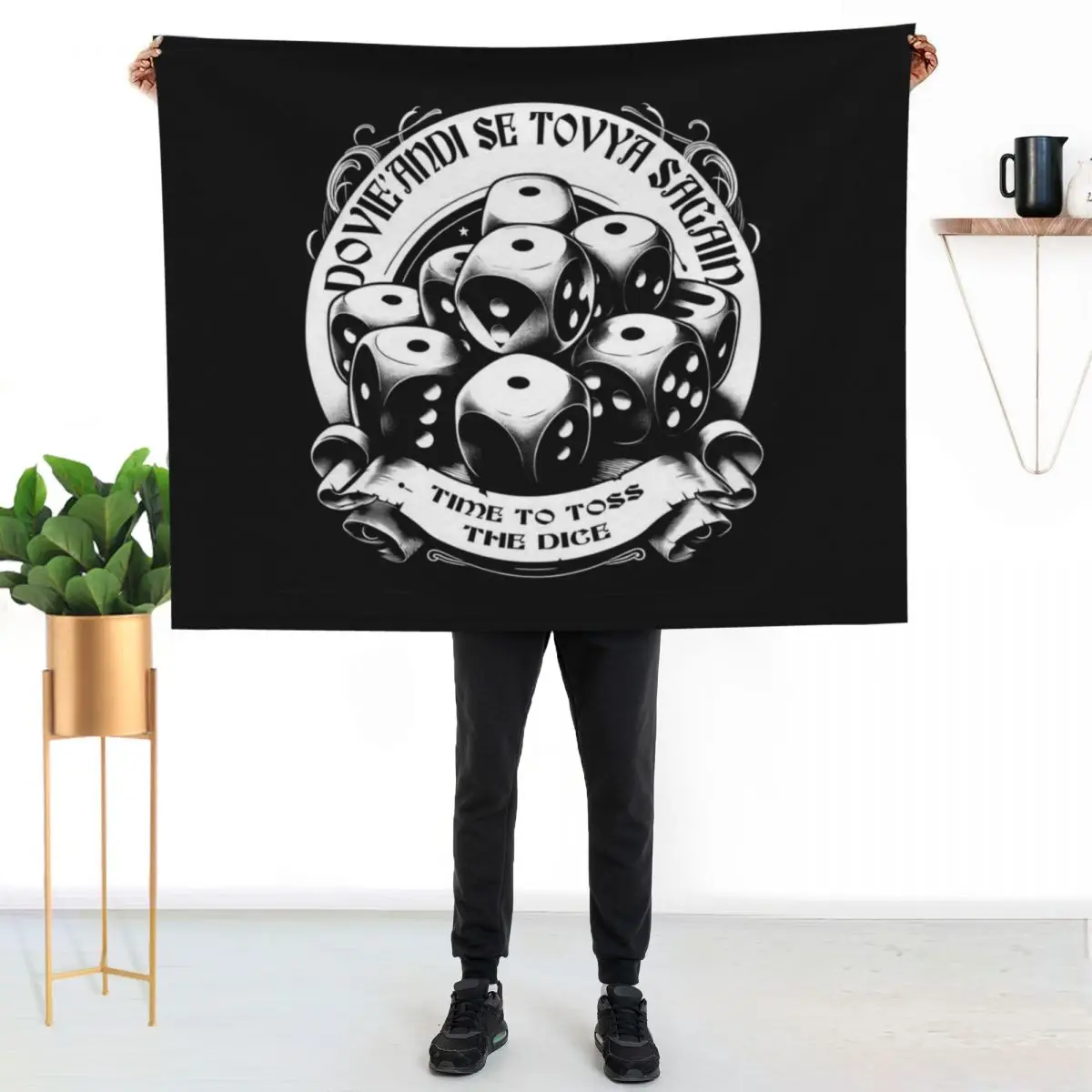 Time To Toss The Dice - Wheel of Time Throw Blanket Extra Large Throw Decorative Beds Blankets For Bed Nap Baby Blankets