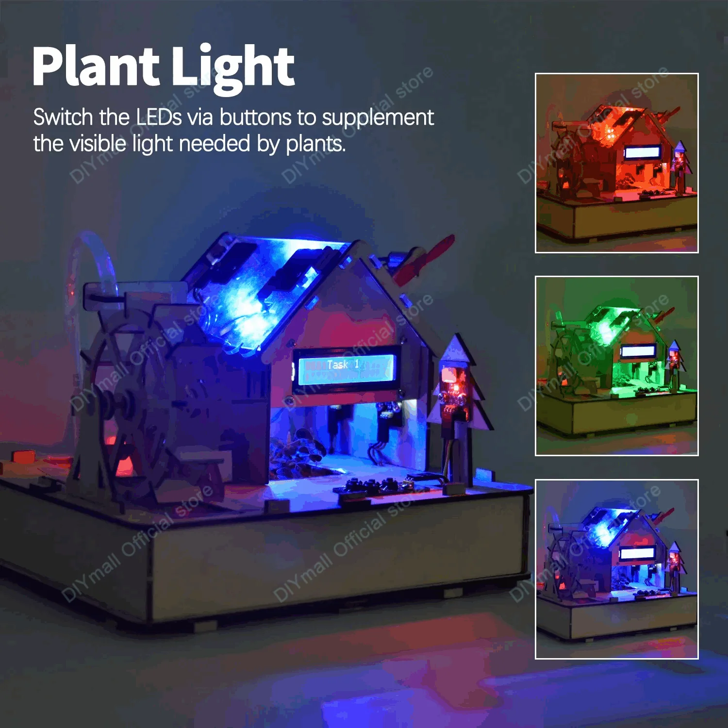 Kit doméstico ecológico Arduino por Keyestudio Sistema de reciclagem de energia solar C++ Programação STEM Learning