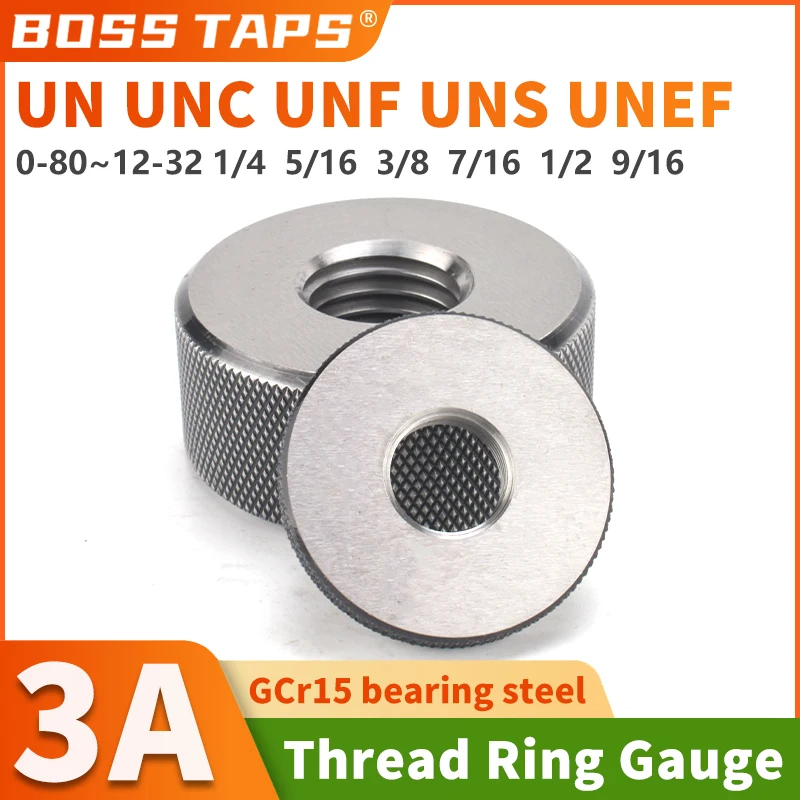 

1SET(1*GO+1*NOGO) 3A 0-80~12-32 1l4 5l16 3l8 7I16 1l2 9I16 UN/UNC/UNF/UNS/UNEF America Standard Fine Thread Ring Gauge