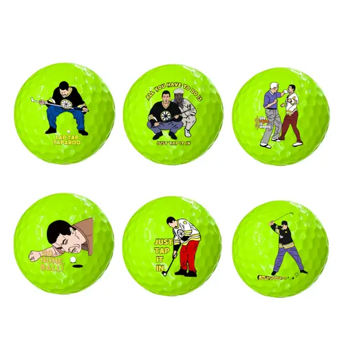 Imagen 1 del producto Pelotas de Golf divertidas para hombres, 6 uds., truco de Humor para adultos, novedad, juego de regalo de golfista para papá, novio, compañeros de trabajo, profesional único