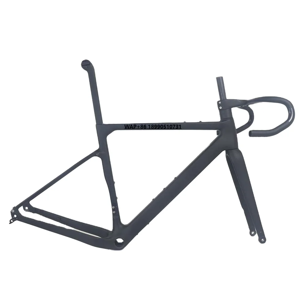 

2023 New Arrival GR058 Flat Mount BB86 Tire 45C All Inner Cable Gravel Bike Frame Carbon with FK639 Fork