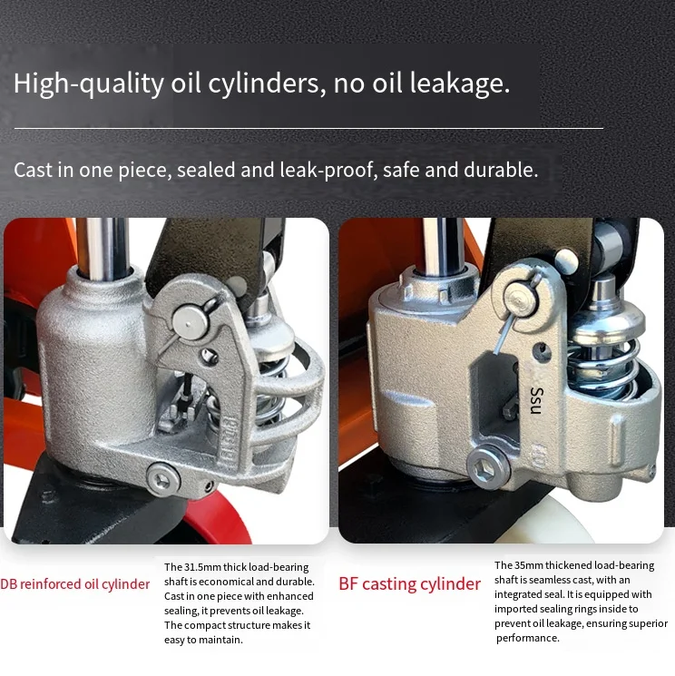 Manual pallet jack hydraulic pallet truck, 2-ton, 3-ton, 5-ton manual forklift.