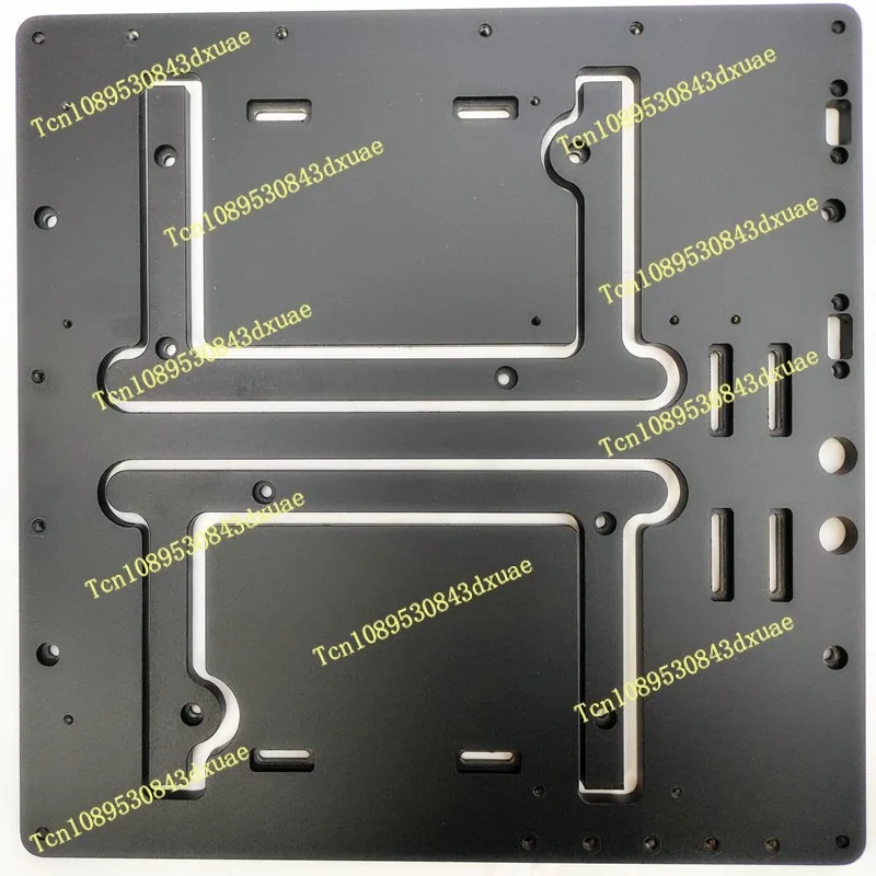 Open Frame Aluminum Computer Case, MATX Motherboard Water Cooling Test Bench Chassis for PC Hardware
