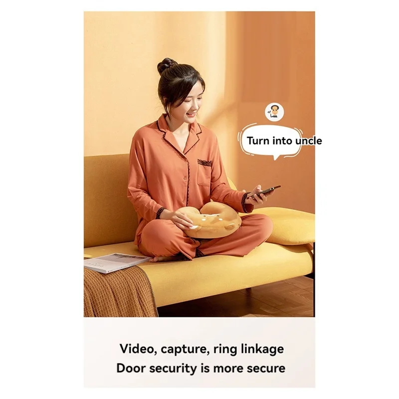 T82C Hot Sale-Video Wireless Smart Doorbell Kit Wifi Video Doorbell Camera Night Vision Two-Way Audio Cloud Storage Security Doo