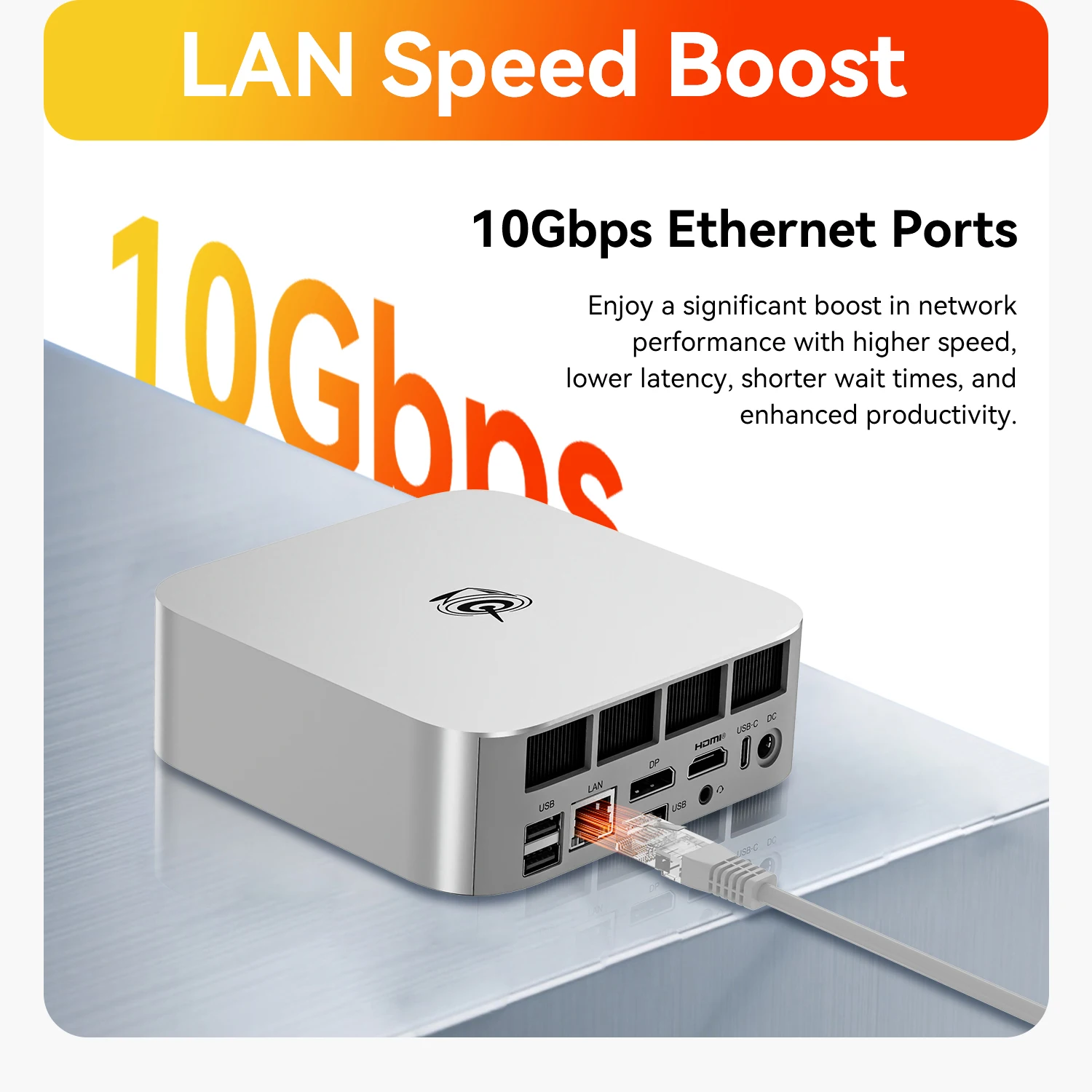 Beelink SER9 MAX Ryzen 7 H255 DDR5 5600MT/s RAM 32GB 1TB M.2 PCIE4.0x4 SSD WiFi6 BT5.2 Dual 10Gbps LAN كمبيوتر ألعاب مكتبي #6