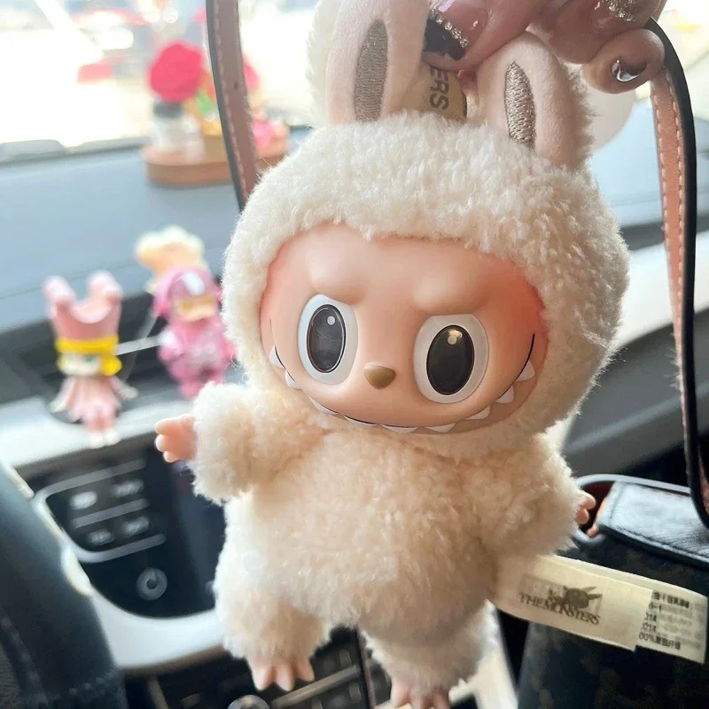 Hot High Quality 1:1 Replica Cute Labubu The Monsters Box Toys Cardiac Macarone Kawai Figure Model Bag No Logo Keychain Gifts