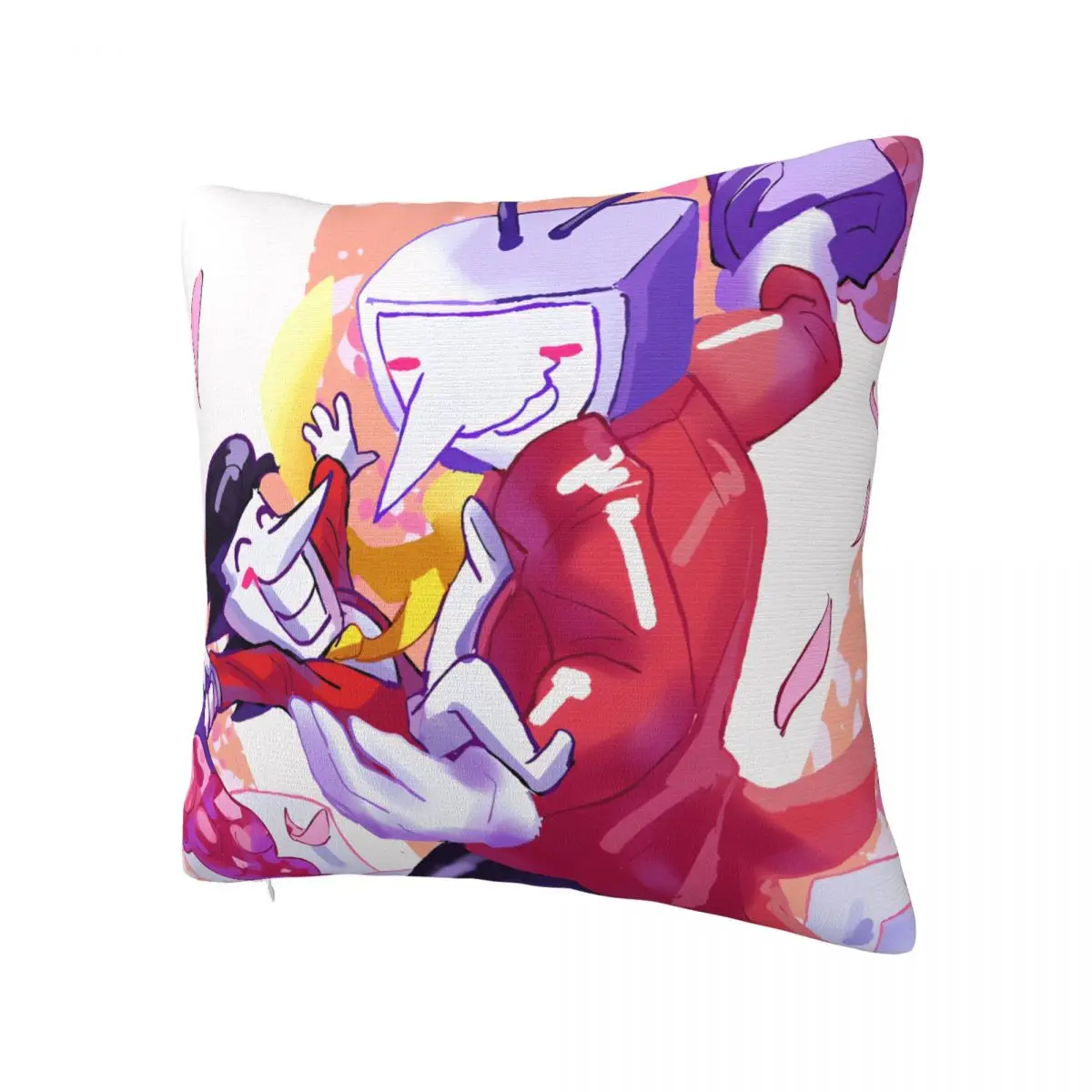 Pillow Case Tenna Deltarune Game Its TV Time Meme Soft Pillow Cover Fun Cushion Cover Pattern Pillowcases For Living Room Chair