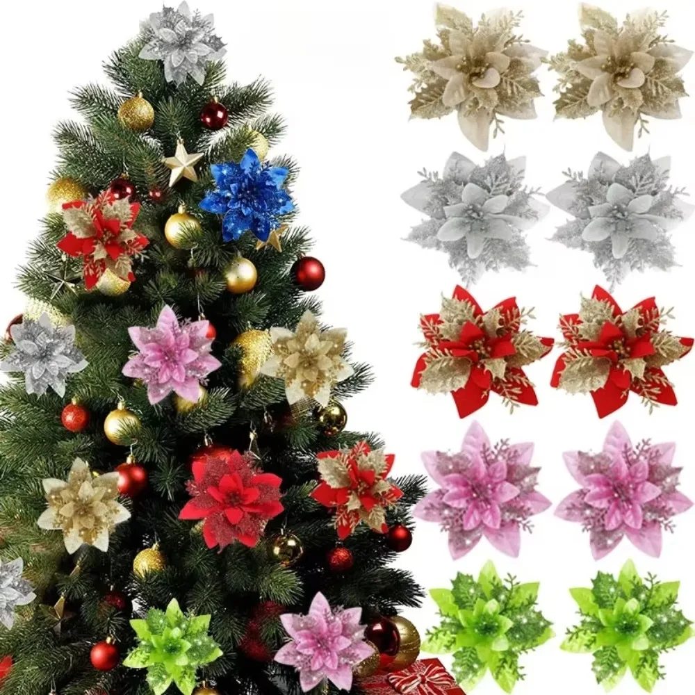 2025 128cm Large Sharp Corners Plus Pendants Xmas Tree Oranments Merry Decor Happy New Year Pendant Flora