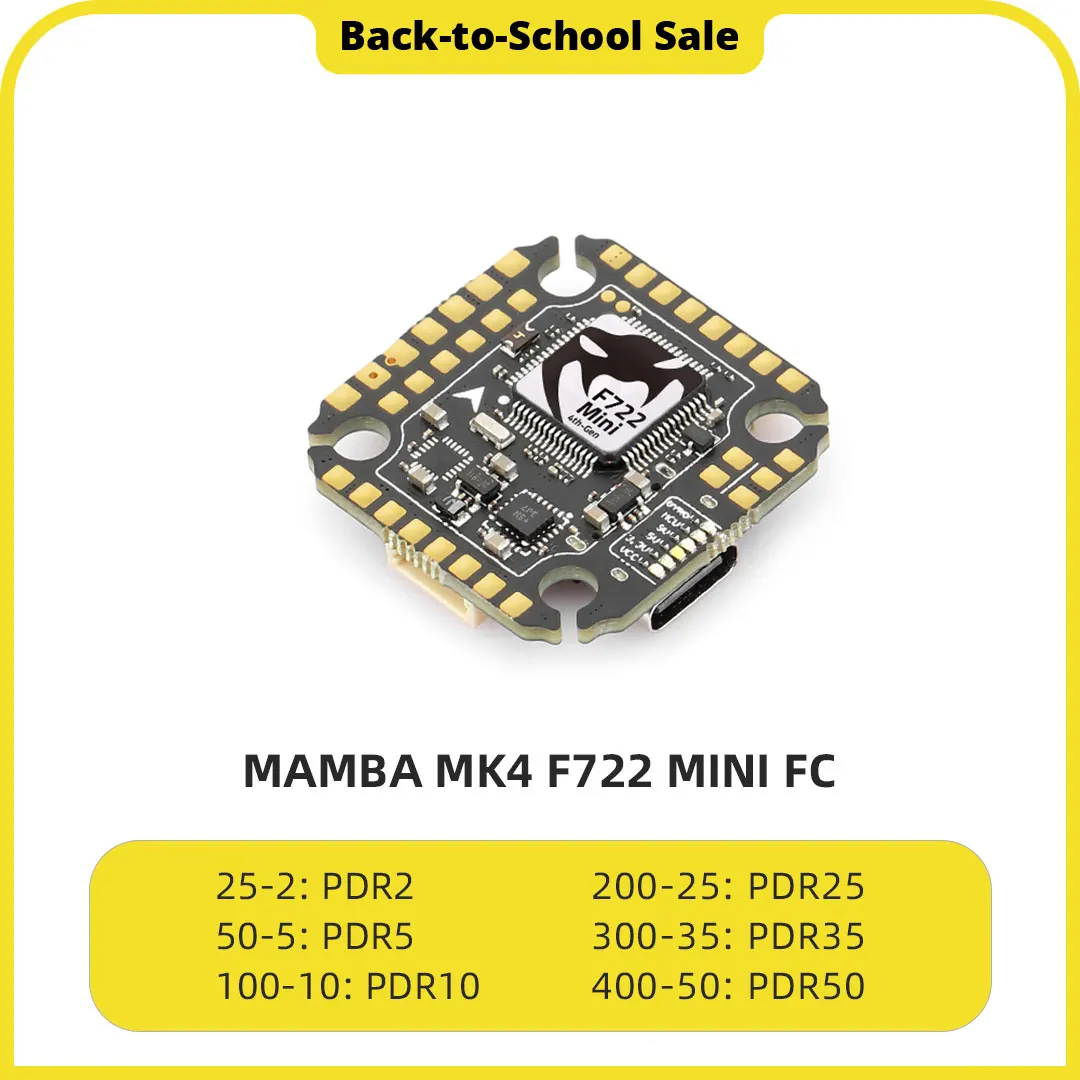 MAMBA MK4 F722 MINI MK4 Flight Controller Full Functional with Big Sodering Pad /DJI part Support
