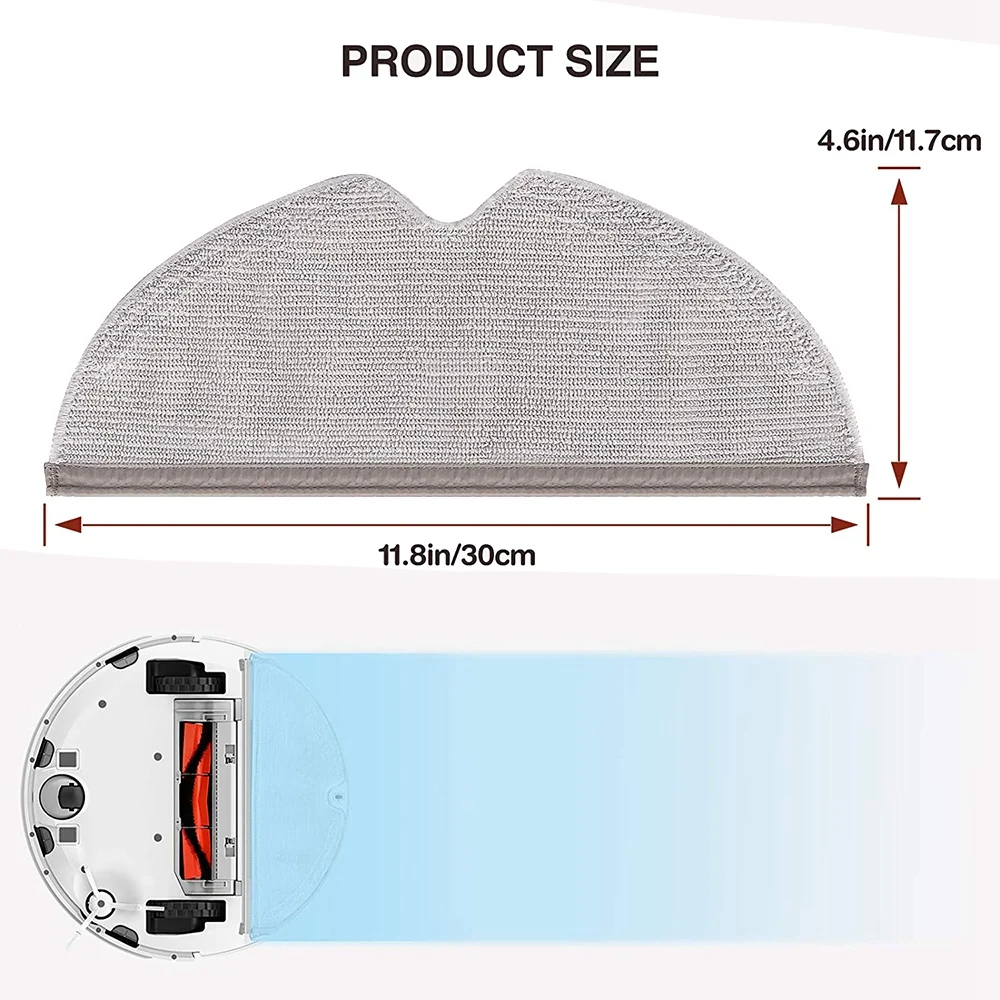 At59 5 pçs esfregões acessórios cobertura completa para xiaomi roborock s5 max s50 s55 roborock s6 s6 maxv aspirador de pó esfregões
