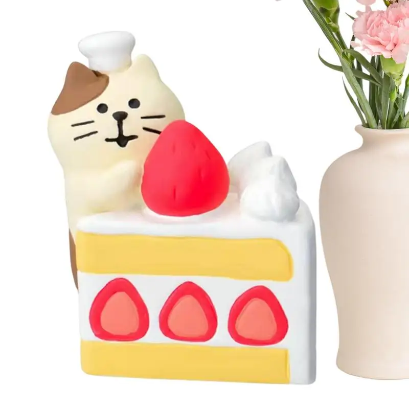 

Miniature Cat Figurines Resin Ornaments Miniature Cat Sculpture Resin Cat For Home Decoration Cartoon Cat Figures For Hotel