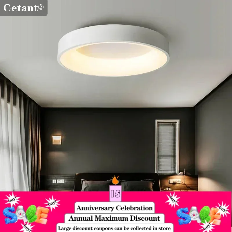 LED Ceiling Light 30/40/50m Bedroom Lighting Lamp Remote Control Round Fixture Living Room Dining Room Home Decor Lamps Lustre