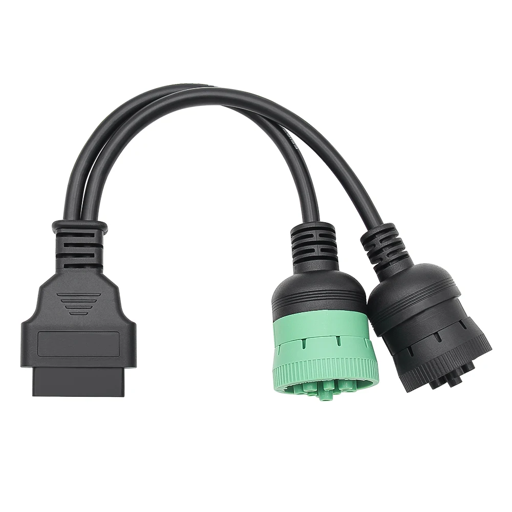 OBD2 Truck Diagnostic Tool for Deutsch Truck 6+9 Pin to 16 Pin OBD2 Y-Cable Adapter  SAE J1708 CAN J1939 Connector for Deutsch view 5