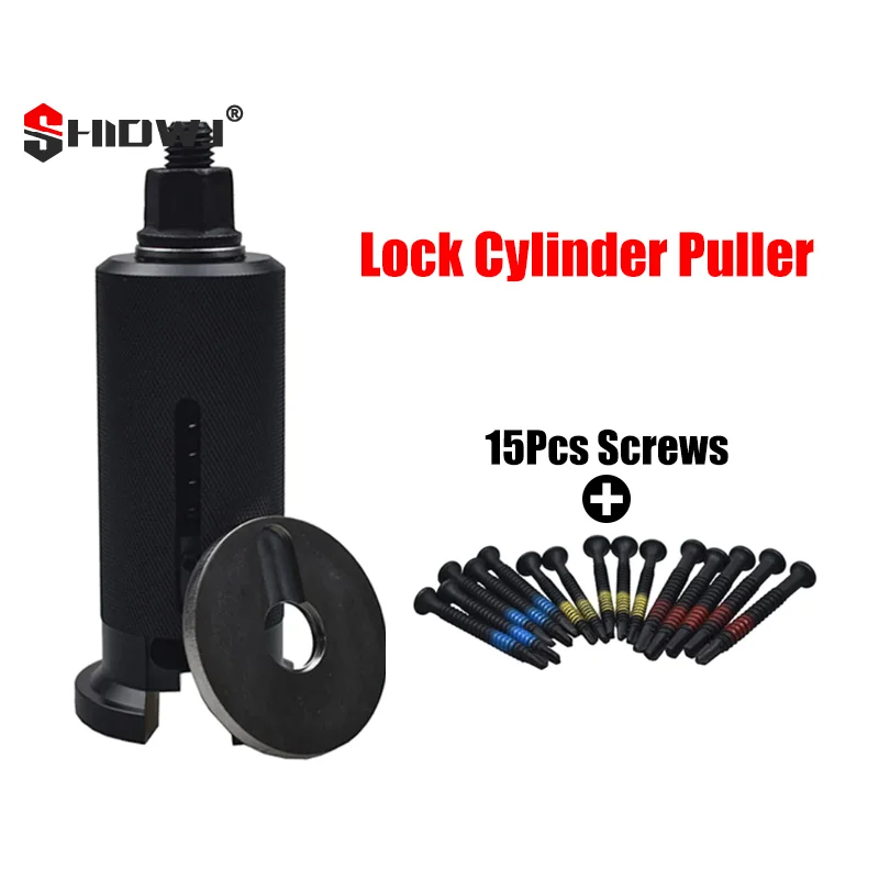 

Эффективный съемник цилиндра замка; Дверной съемник из нержавеющей стали с винтовым пакетом 15 шт.