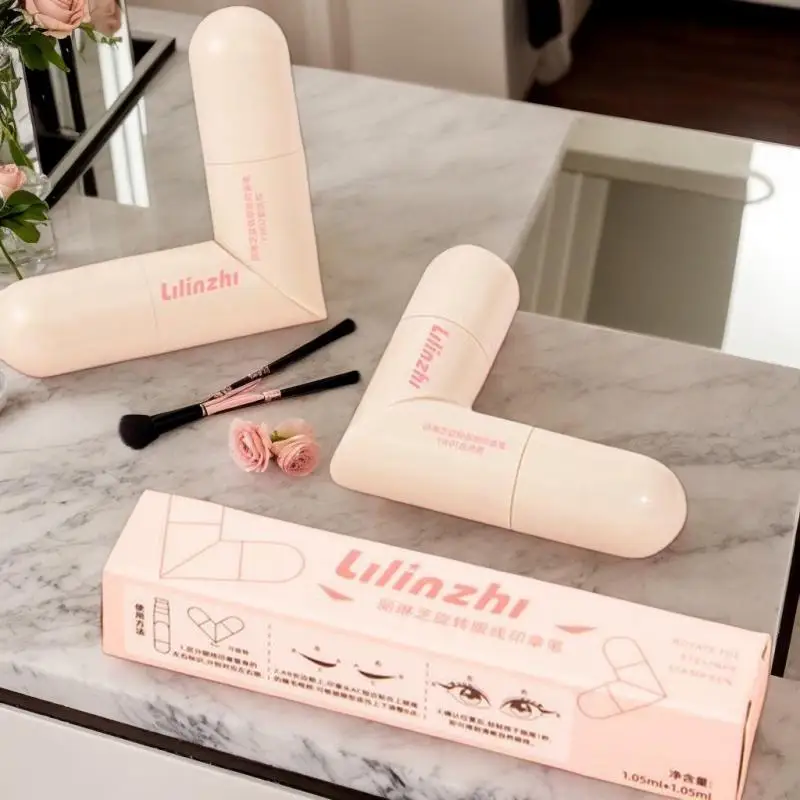 ปากกาอายไลเนอร์แบบหมุนได้พร้อมหัวคู่ในตัวสำหรับเขียนขอบตาอย่างแม่นยำ ติดทนนาน ใช้งานง่าย อุปกรณ์เครื่องสำอาง