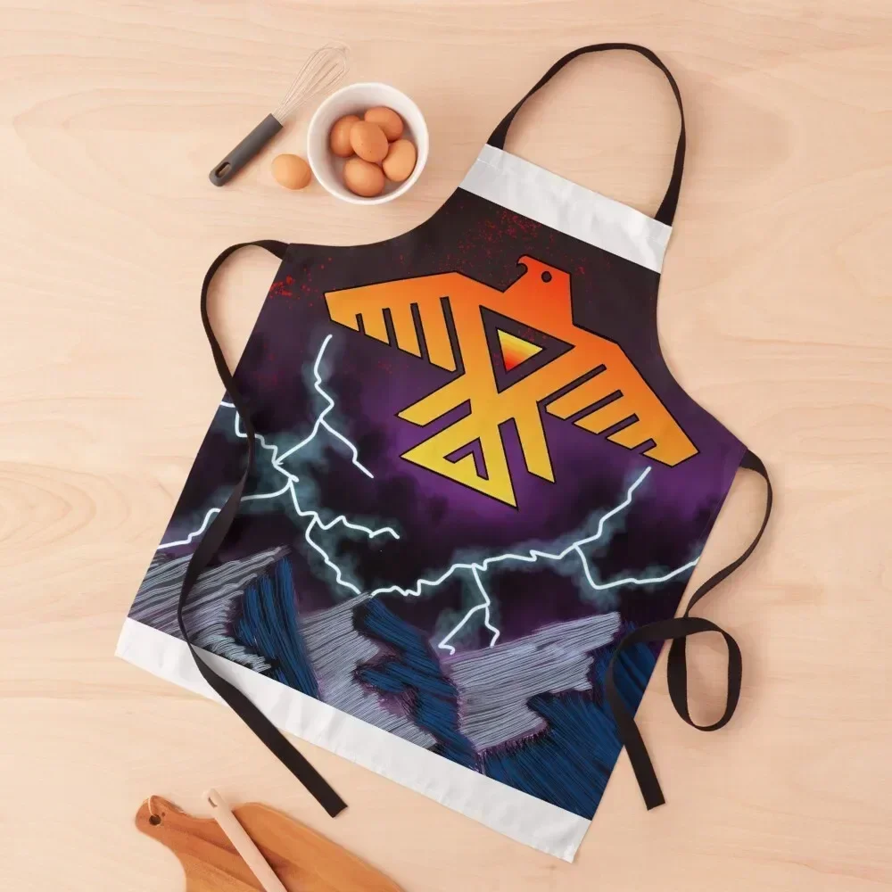 

Thunderbird sings Apron Kitchen Women Kitchen Supplies Trim Cloth Cute Kitchen Apron