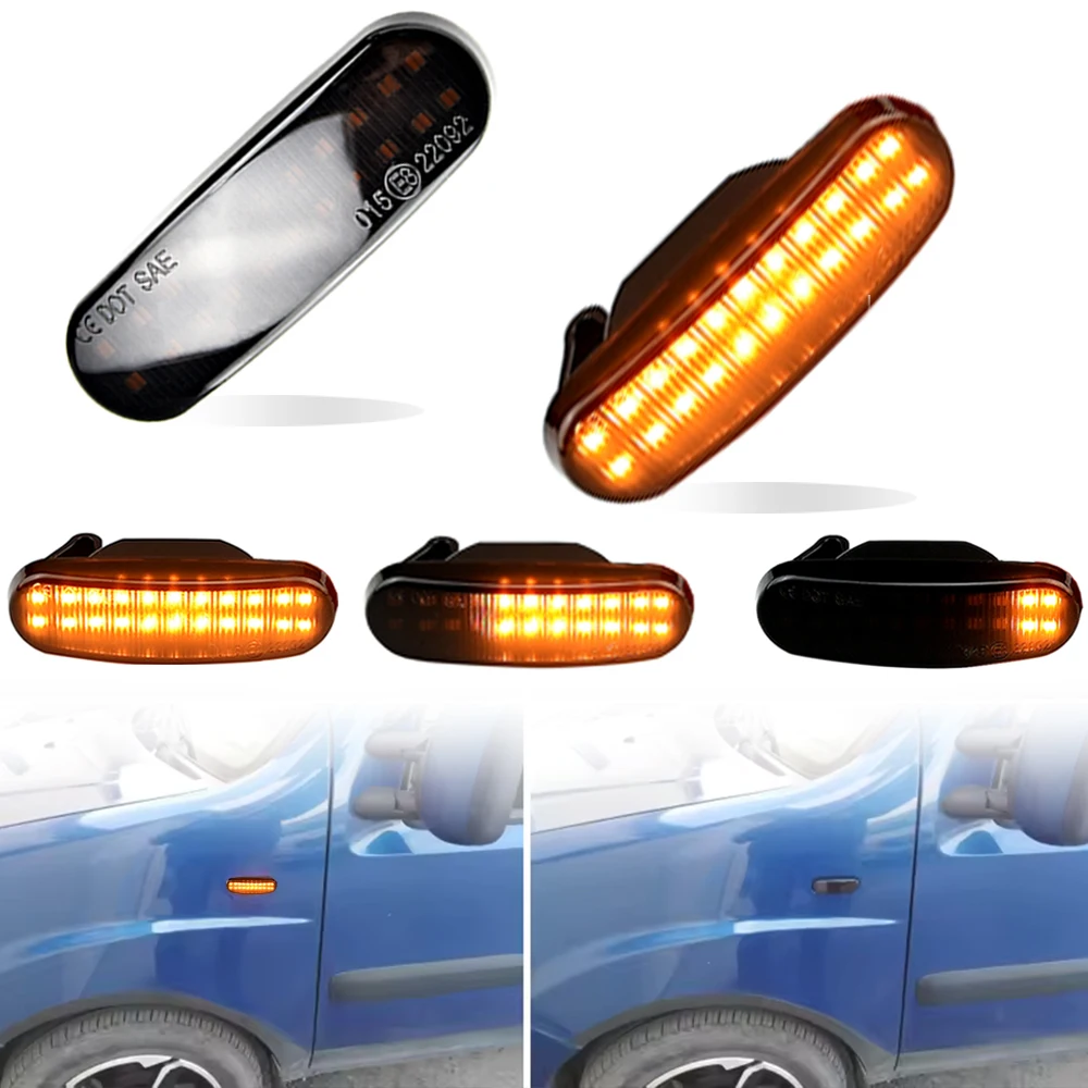 LED Dynamic Sequential Side Marker Lights Lamp FOR Fiat Panda 169 312 Punto Evo Grande Punto Idea Stilo Hatchback Qubo 51717793