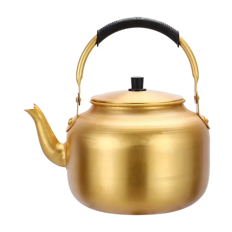1L Yellow Aluminum Kettle Large Capacity Gas Stove Cookware Kitchen Utensils Hot Sale Direct Factory Supply Durable Pot Large