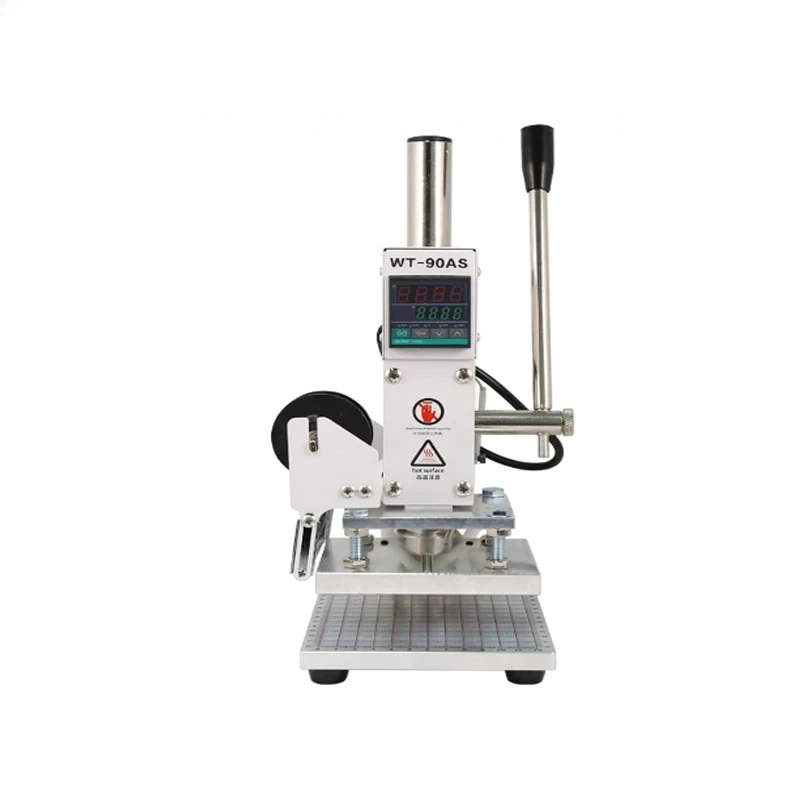 Manual Hot Foil Stamping Machine Press Embossed Tool Leather PU Wood PVC Paper Brand Bronzing Tool heat stamper