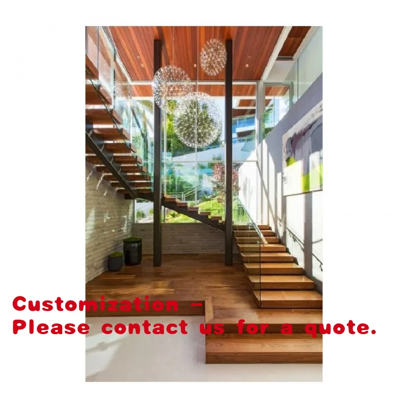 

Customize. Foshan Staircase Straight Stairs Straight Steel Rod Staircase Central Stringer Staircase Straight Flight