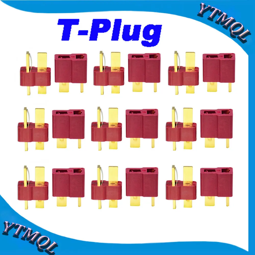 10-100Pcs Male Female T plug Bullet Connector Plug the Upgrade For RC FPV Lipo Battery RC Quadcopter