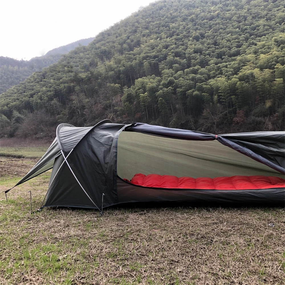 Imagem -05 - Nova Pu4000 mm Ultraleve Tenda Pessoa Barraca de Acampamento ao ar Livre à Prova Impermeável Água Mochila Bolsa Dormir Caminhadas Tenda Viagem Equipamentos