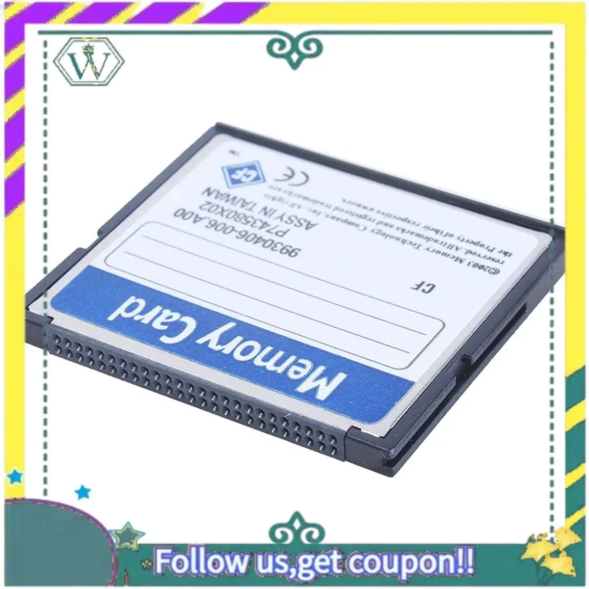 A28Q-6X Professional 8GB Compact Flash Memory Card(White&Blue)