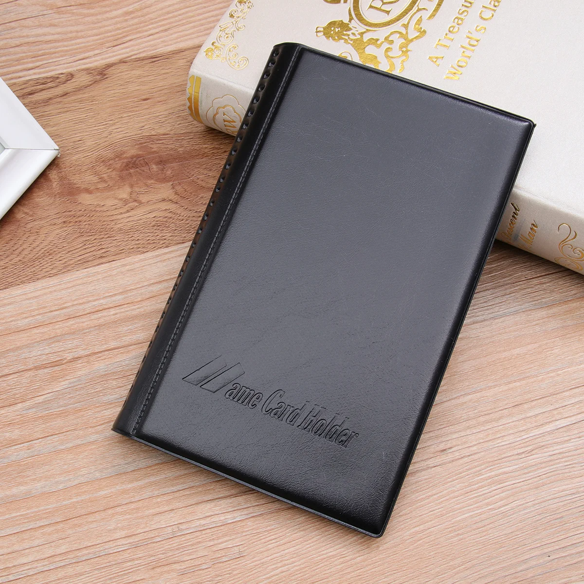 Business Card Holder 240 Slots Heavy Duty Name Card Organizer Keeps Id Credit Cards Neat Professional Office Desk Accessory Book