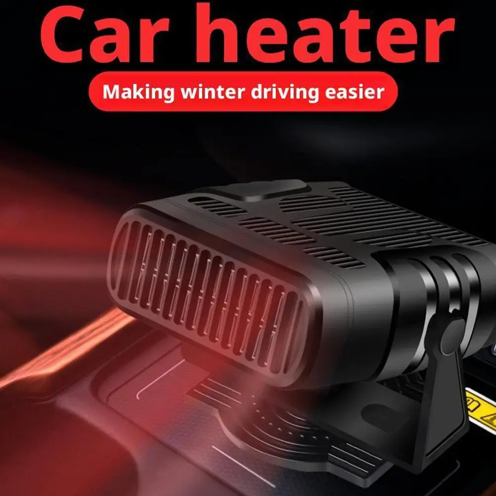 

2 IN 1 Car Cooling & Heater Fan 12V Auto Windshield Defogging Dryer Defroster Electric Heating Demister Anti-Fog M4K2
