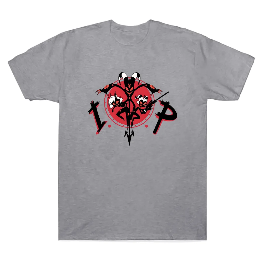 Helluva Boss Mission Zero T-Shirt Helluva Boss Anime Print Harajuku Kawaii Tee Shirt Cartoon Y2K Cotton O-neck Unisex Clothing