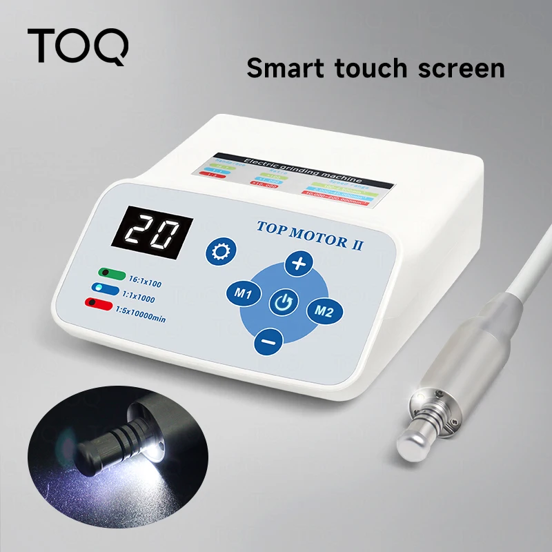 

Dental Electric Grinding Machine With 16:1/1:1/1:5 Brushless LED Touch Screen Micromotor For Dental Clinic Precision Polishing