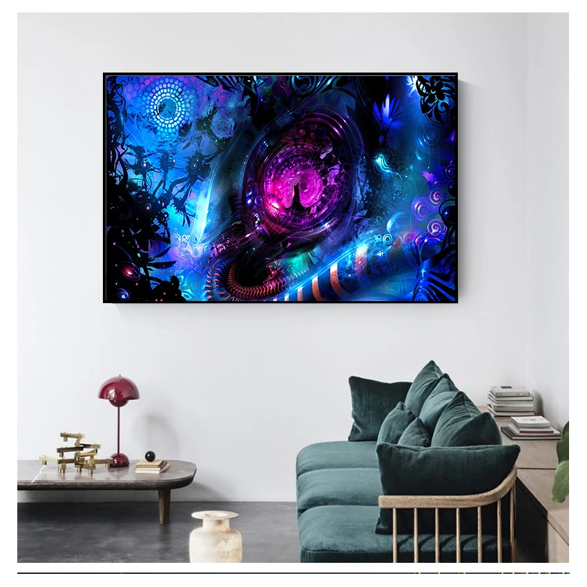 Life Modular Pictures Modern Home Decoration Wall Art Canvas Prints Painting Bedroom Poster Alex Grey Psychedelic Trippy Tree