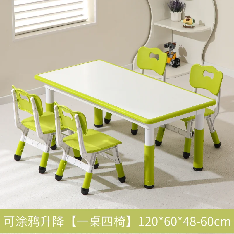 Tables et chaises de jardin d'enfants, tables d'étude pour enfants, tables de levage spéciales, jouets d'écriture de graffiti à la maison, tables de peinture