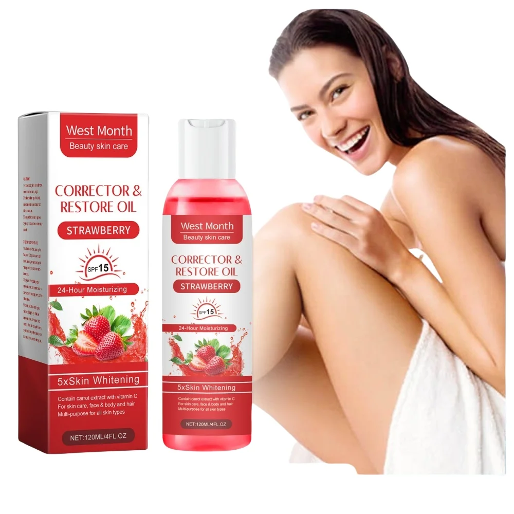 

Super whitening oil - whitening and anti-aging body moisturizer to fade spots, smooth fine lines and moisturize skin
