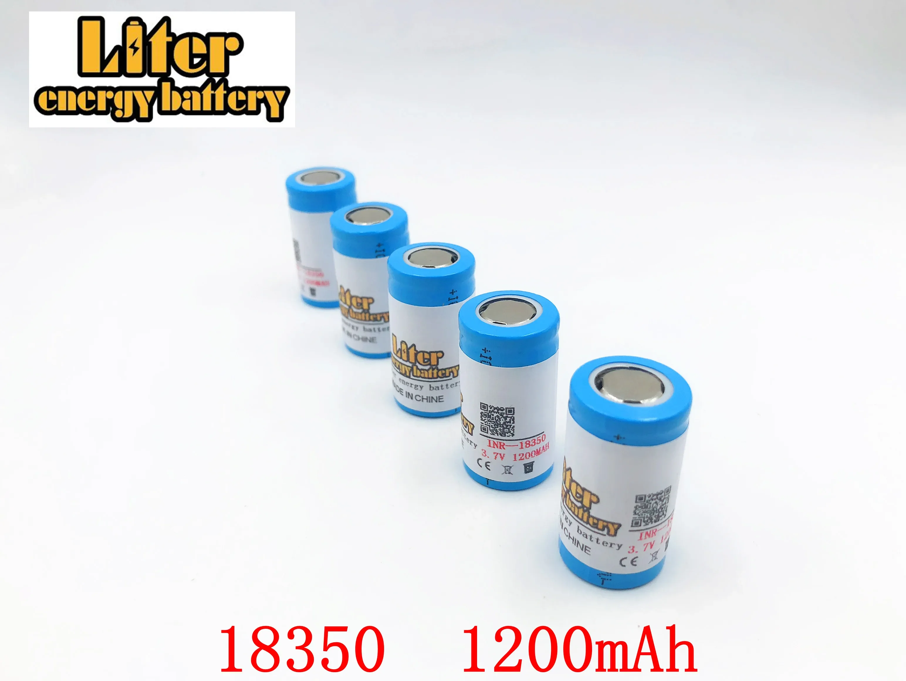 ICR 18350 lithium battery 1200mAh rechargeable battery 3.7V power cylindrical lamps electronic cigarette smoking