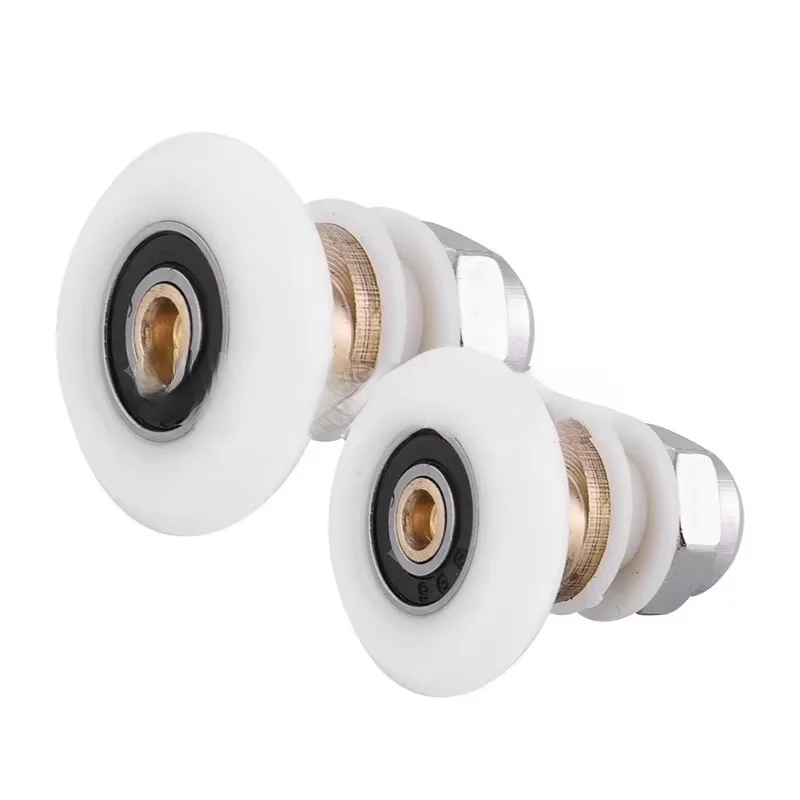 8 PCS 19/23/25/27mm Diameter Shower Glass Sliding Door Hanging Wheel Roller Bathroom Sliding Cabinet Eccentric Pulleys