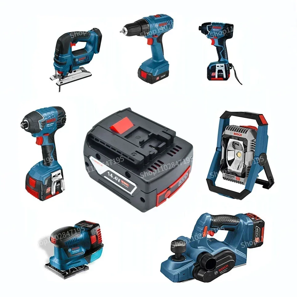 BOSCH 14.4V 6000mah Rechargeable Li-ion Battery Cell Pack for BOSCH Cordless Electric Drill Screwdriver BAT607G BAT607  BAT614G