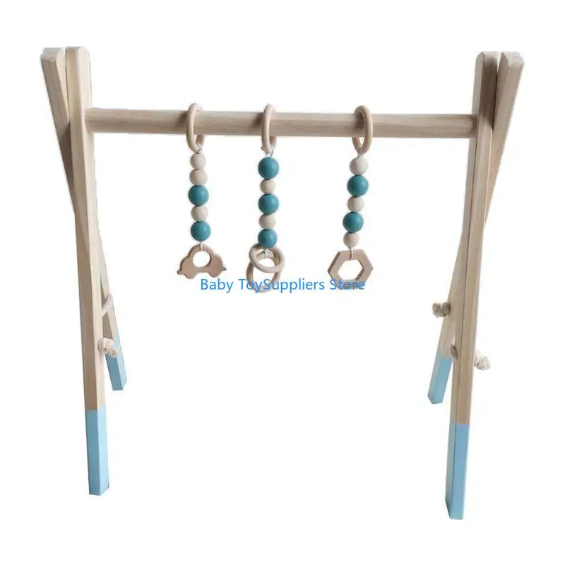

R1WF Деревянная рамка для спортзала и фитнеса, подвесная подвеска, игрушки, без BPA, украшения для комнаты для малышей