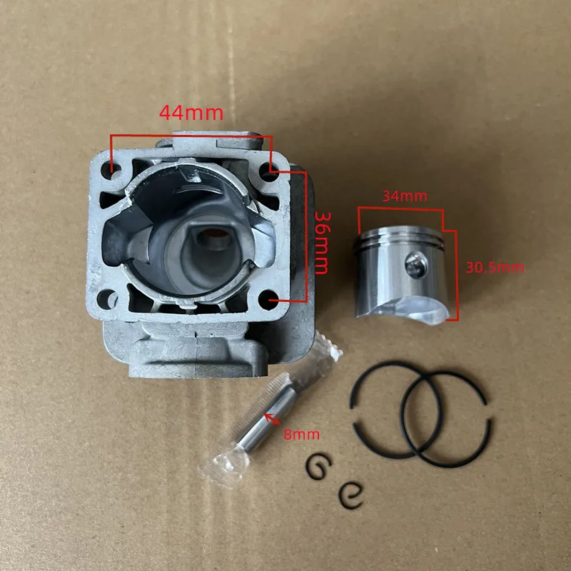 Kit pistone cilindro 34mm per Echo SRM-2655 SRM-265 PB-265 SRM2655 sostituzione parti per tosaerba e motoseghe