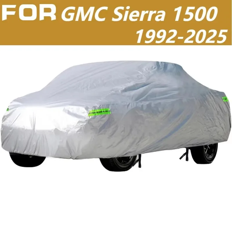 Waterproof & Sunproof Car Cover for GMC Sierra 1500 210D Oxford Cloth With UPF50+ UV Protection Thick Wear-Resistant Design