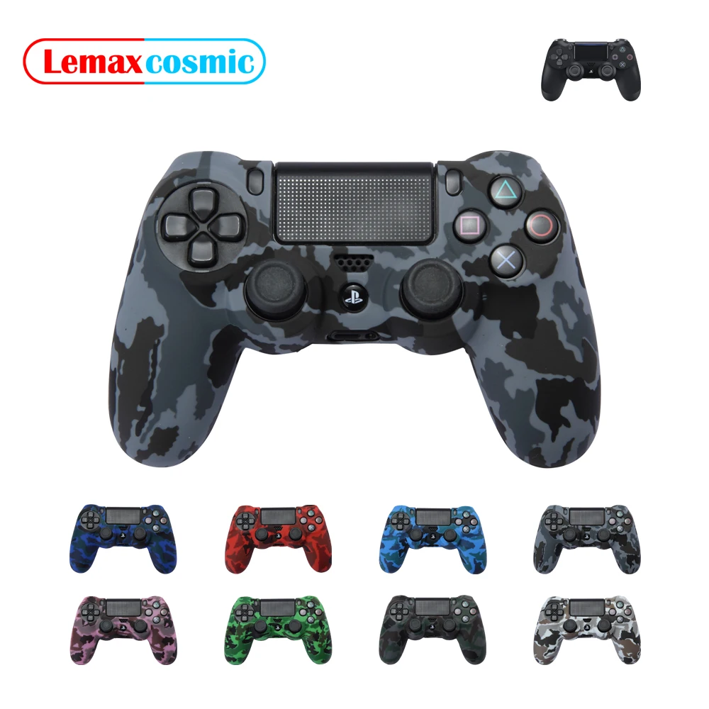 Controller Anti-slip Shell Soft Silicone Cover Skin Camouflage Gel Rubber Protective Case For Sony Playstation 4 PS4 Slim Pro