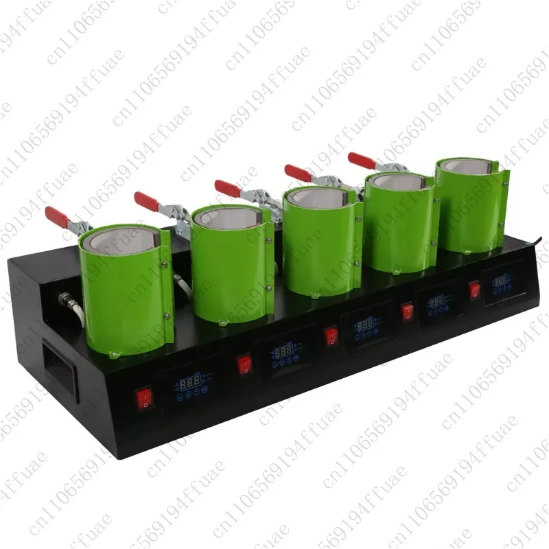 Mug Heat Press Machine Digital 5-in-1 5-Station 11oz Ceramic Mug Heat Press Transfer Machine