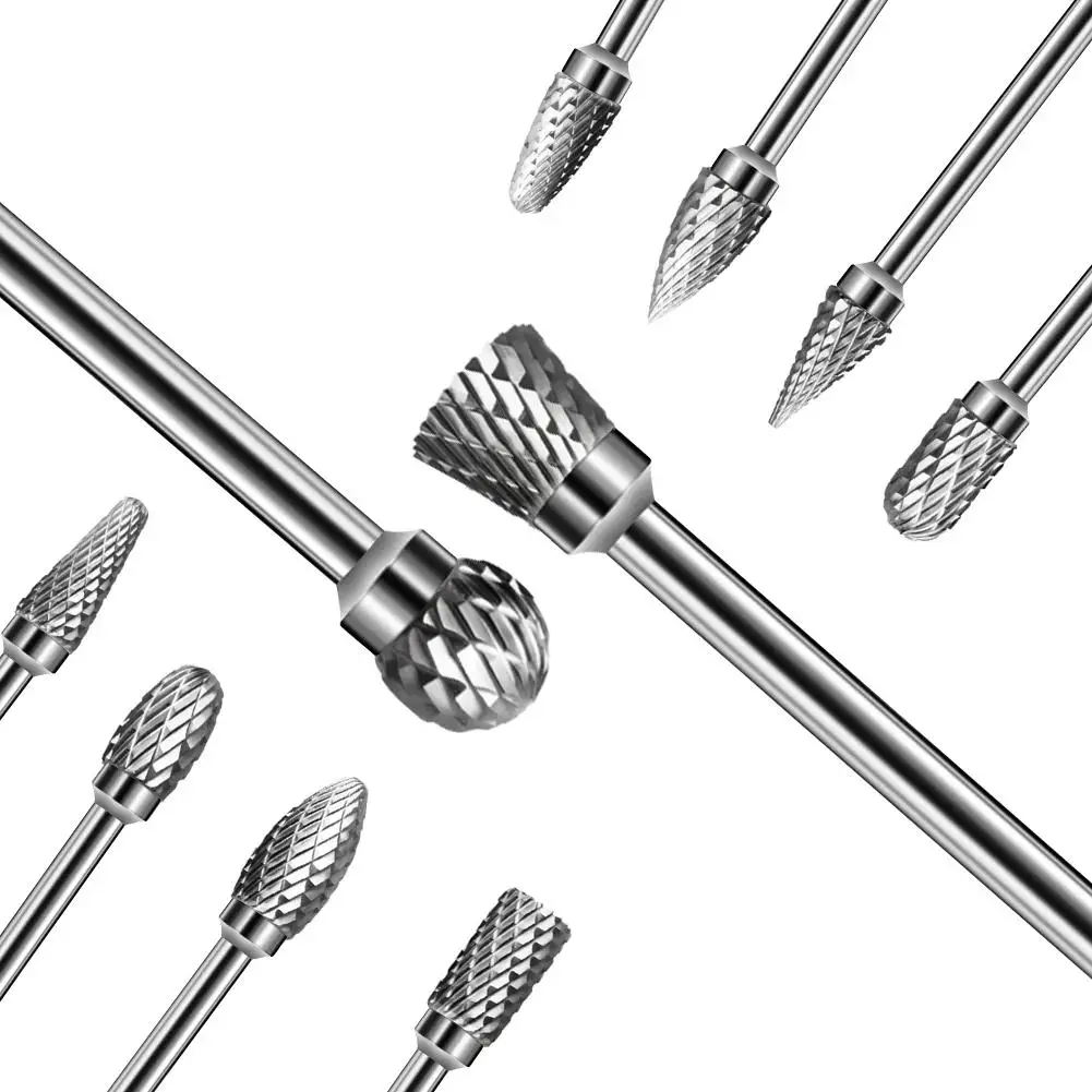 

Вращающийся инструмент Dremel, двойные одиночные режущие карбидные вольфрамовые вращающиеся заусенцы, алмазный шлифовальный наконечник 6 мм, хвостовик 1/8, фрезерование мяса и дерева