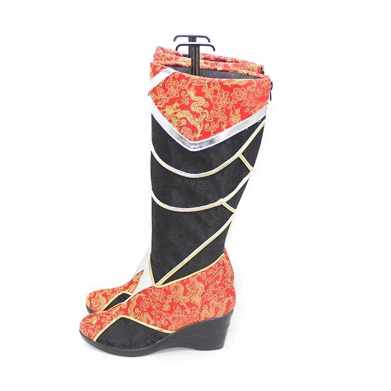 

25COSLOL The Nine Tailed Fox Ahri Cosplay Shoes PU Leather Shoes Halloween Carnival Boots Cosplay Props Custom Made