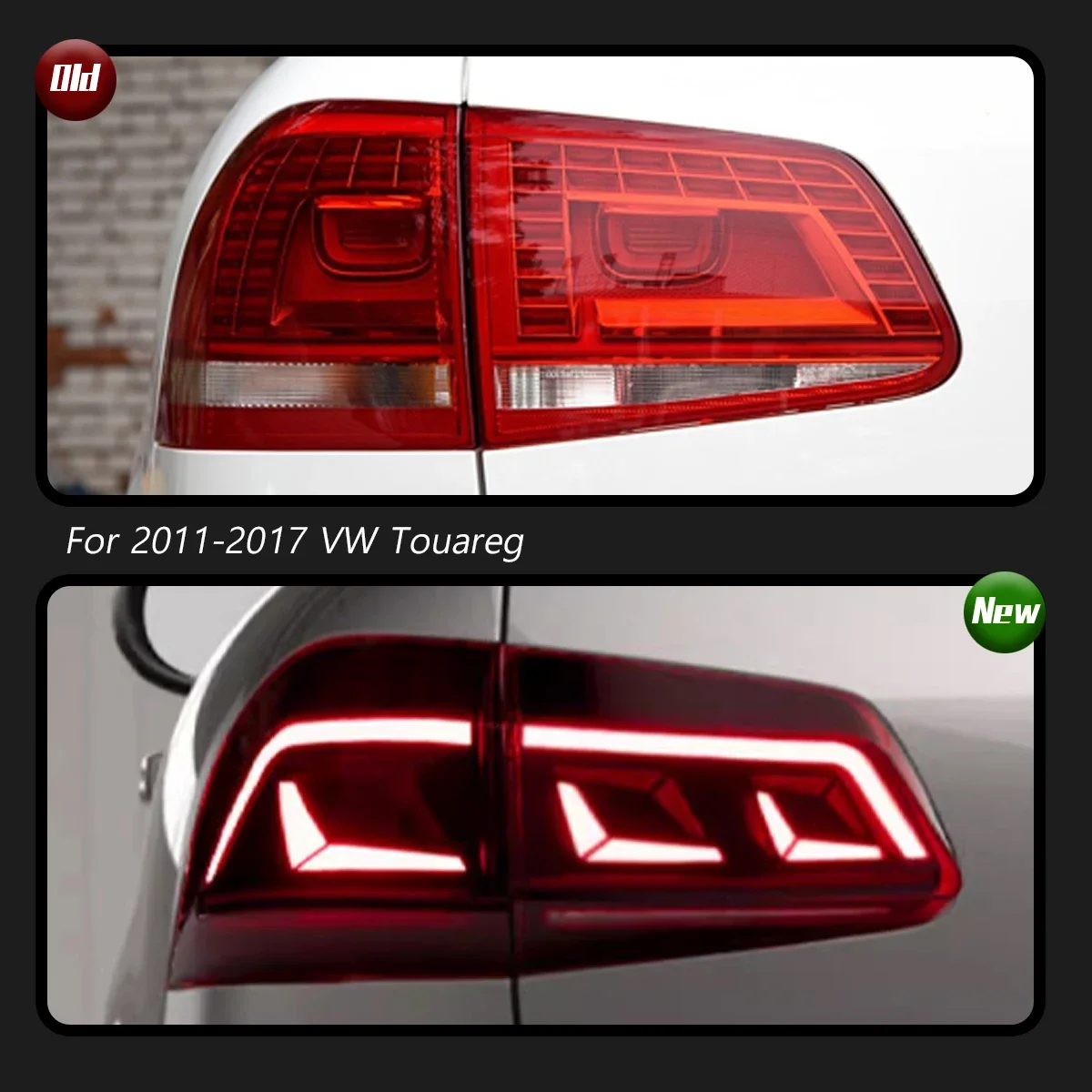 TYPY Car Tail Lights For VW Touareg 2011-2017 LED Car Tail Lamps Daytime Running Lights Car Accessories Plug And Play 4pcs