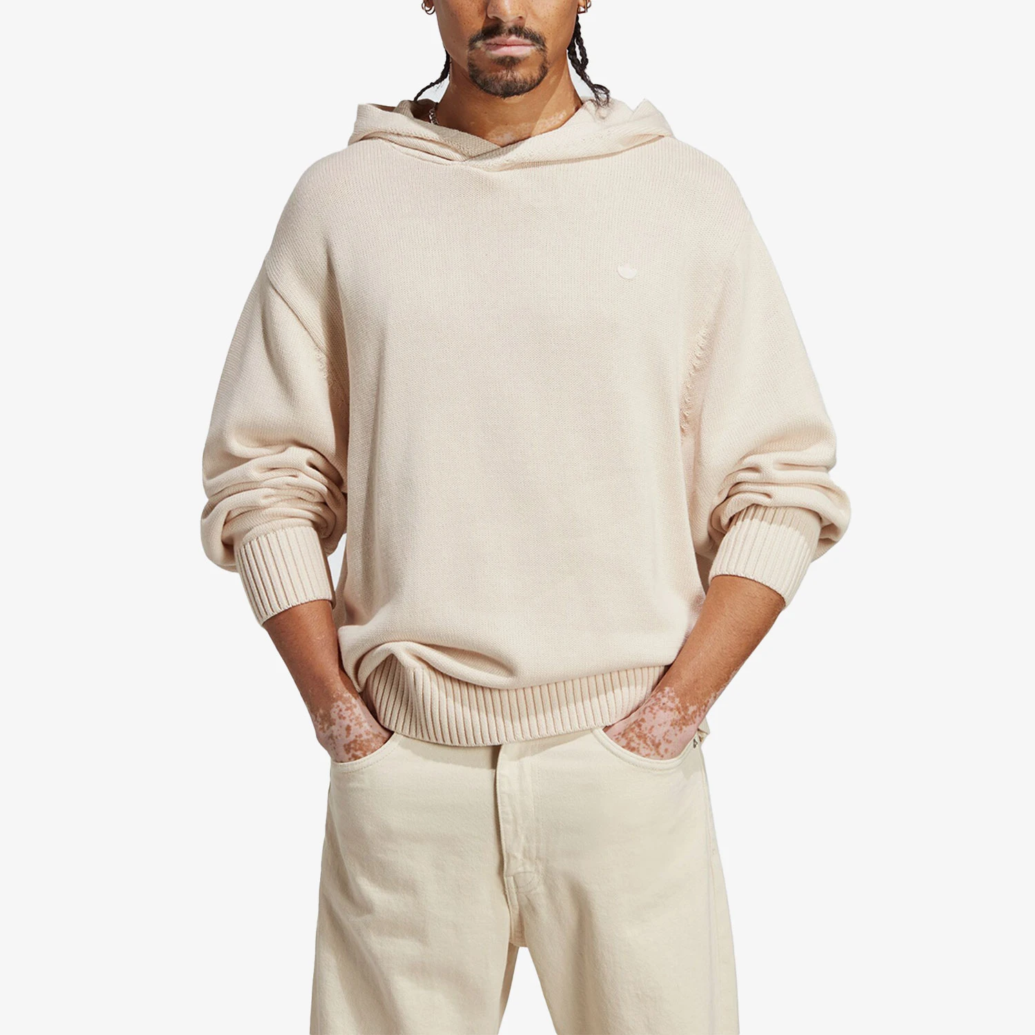 

Adidas Original Trefoil Men's Breathable Knit Sports Casual Hoodie HR2977