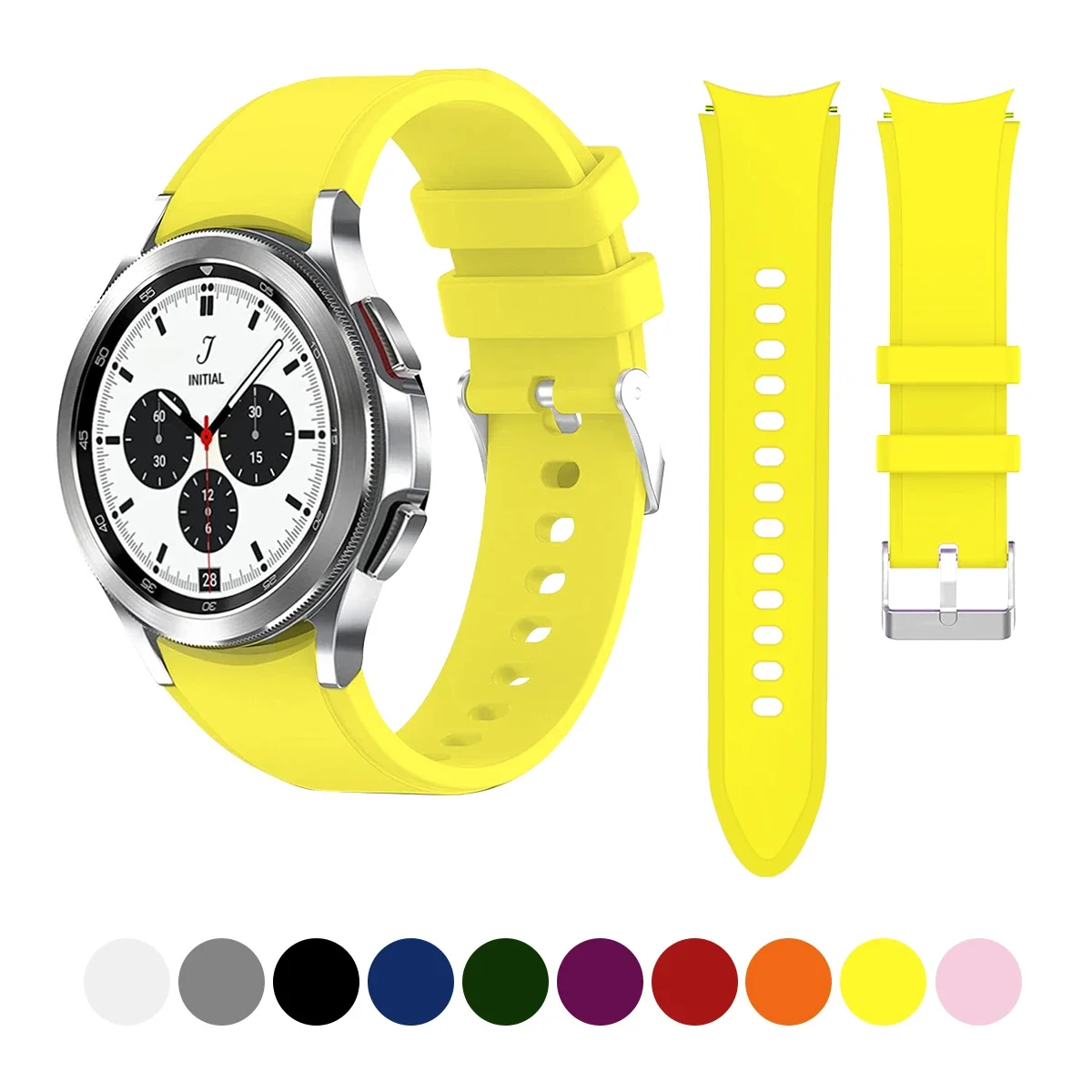 Strap for Samsung Galaxy Watch 4 5 6 Classic 46mm 47mm 42mm 45mm Silicone Seamless Bracelet correa Galaxy Watch 4 44mm 40mm Band